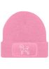 Damen Beanie Patch Strickmütze Pudel Polygon Design Hund Geschenk Hundebesitzerin Damenmütze Moonworks®preview