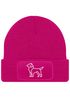 Damen Beanie Patch Strickmütze Rottweiler Polygon Design Geschenk Hundebesitzerin Damenmütze Moonworks®preview