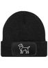 Damen Beanie Patch Strickmütze Rottweiler Polygon Design Geschenk Hundebesitzerin Damenmütze Moonworks®preview