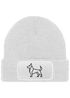 Damen Beanie Patch Strickmütze Schäferhund Polygon Design Hund Geschenk Hundebesitzerin Damenmütze Moonworks®preview