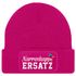 Damen Beanie Patch Strickmütze Spruch Karneval Fasching Aufdruck Lustig Damenmütze Moonworks®preview