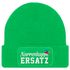Damen Beanie Patch Strickmütze Spruch Karneval Fasching Aufdruck Lustig Damenmütze Moonworks®preview