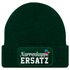 Damen Beanie Patch Strickmütze Spruch Karneval Fasching Aufdruck Lustig Damenmütze Moonworks®preview