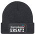 Damen Beanie Patch Strickmütze Spruch Karneval Fasching Aufdruck Lustig Damenmütze Moonworks®preview