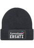 Damen Beanie Patch Strickmütze Spruch Karneval Fasching Aufdruck Lustig Damenmütze Moonworks®preview