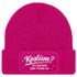 Damen Beanie Patch Strickmütze Spruch Karneval Fasching Aufdruck Lustig Damenmütze Moonworks®preview