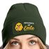 Damen Beanie Patch Strickmütze Spruch Meme Lustig Psychisch am Ente Damenmütze Moonworks®preview