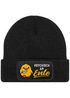 Damen Beanie Patch Strickmütze Spruch Meme Lustig Psychisch am Ente Damenmütze Moonworks®preview