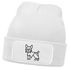 Damen Beanie Patch Strickmütze Yorkshire Terrier Polygon Design Hund Geschenk Hundebesitzerin Damenmütze Moonworks®preview