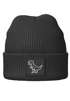 Damen Beanie Patch T-Rex Polygon Dino Aufdruck Print Wintermütze Strickmütze Frauen Neverless®preview