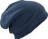 Damen Beanie Slouch Wintermütze Strickmütze Ripp Feinstrick Long Roll-Up Neverless®preview