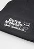 Damen Beanie Spruch Morgenmuffel Geschenkidee Strickmütze mit Spruch Ganz dünnes Eis Aufdruck Lustig Damenmütze Moonworks®preview