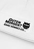 Damen Beanie Spruch Morgenmuffel Geschenkidee Strickmütze mit Spruch Ganz dünnes Eis Aufdruck Lustig Damenmütze Moonworks®preview