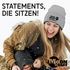 Damen Beanie Spruch Morgenmuffel Geschenkidee Strickmütze mit Spruch Ganz dünnes Eis Aufdruck Lustig Damenmütze Moonworks®preview