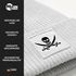 Damen Beanie Strickmütze mit Aufdruck Pirat Totenkopf Statement Accessoires Streetwear Strickbeanie mit Patch Moonworks®preview