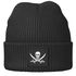 Damen Beanie Strickmütze mit Aufdruck Pirat Totenkopf Statement Accessoires Streetwear Strickbeanie mit Patch Moonworks®preview