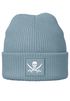 Damen Beanie Strickmütze mit Aufdruck Pirat Totenkopf Statement Accessoires Streetwear Strickbeanie mit Patch Moonworks®preview