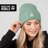 Damen Beanie Strickmütze mit Aufdruck Pirat Totenkopf Statement Accessoires Streetwear Strickbeanie mit Patch Moonworks®preview