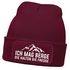 Damen Beanie Strickmütze mit Patch Ich mag Berge Spruch Aufdruck Lustig Natur Outdoor Damenmütze Moonworks®preview