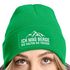 Damen Beanie Strickmütze mit Patch Ich mag Berge Spruch Aufdruck Lustig Natur Outdoor Damenmütze Moonworks®preview