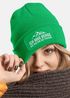 Damen Beanie Strickmütze mit Patch Ich mag Berge Spruch Aufdruck Lustig Natur Outdoor Damenmütze Moonworks®preview