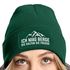 Damen Beanie Strickmütze mit Patch Ich mag Berge Spruch Aufdruck Lustig Natur Outdoor Damenmütze Moonworks®preview