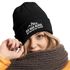 Damen Beanie Strickmütze mit Patch Ich mag Berge Spruch Aufdruck Lustig Natur Outdoor Damenmütze Moonworks®preview