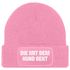 Damen Beanie Strickmütze mit Spruch Aufdruck Lustig Die mit dem Hund geht Geschenk für Hundeliebhaberinnen Moonworks®preview
