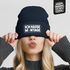 Damen Beanie Strickmütze mit Spruch Hasse Montage Katze Aufdruck Lustig Damenmütze Moonworks®preview