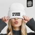 Damen Beanie Strickmütze mit Spruch Hasse Montage Katze Aufdruck Lustig Damenmütze Moonworks®preview