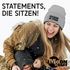 Damen Beanie Strickmütze mit Spruch Hasse Montage Katze Aufdruck Lustig Damenmütze Moonworks®preview