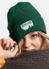 Damen Beanie Strickmütze mit Spruch Ich mag Bäume Aufdruck Misanthrop Lustig Damenmütze Moonworks®preview