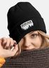 Damen Beanie Strickmütze mit Spruch Ich mag Bäume Aufdruck Misanthrop Lustig Damenmütze Moonworks®preview