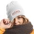 Damen Beanie Strickmütze mit Spruch Mama since und Jahreszahl personalisiert Aufdruck anpassbar Damenmütze Moonworks®preview