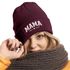 Damen Beanie Strickmütze mit Spruch Mama since und Jahreszahl personalisiert Aufdruck anpassbar Damenmütze Moonworks®preview