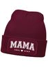 Damen Beanie Strickmütze mit Spruch Mama since und Jahreszahl personalisiert Aufdruck anpassbar Damenmütze Moonworks®preview