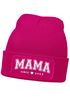 Damen Beanie Strickmütze mit Spruch Mama since und Jahreszahl personalisiert Aufdruck anpassbar Damenmütze Moonworks®preview
