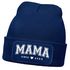 Damen Beanie Strickmütze mit Spruch Mama since und Jahreszahl personalisiert Aufdruck anpassbar Damenmütze Moonworks®preview