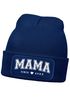 Damen Beanie Strickmütze mit Spruch Mama since und Jahreszahl personalisiert Aufdruck anpassbar Damenmütze Moonworks®preview