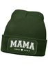 Damen Beanie Strickmütze mit Spruch Mama since und Jahreszahl personalisiert Aufdruck anpassbar Damenmütze Moonworks®preview