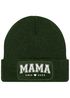 Damen Beanie Strickmütze mit Spruch Mama since und Jahreszahl personalisiert Aufdruck anpassbar Damenmütze Moonworks®preview
