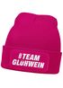 Damen Beanie Strickmütze mit Spruch Team Glühwein Aufdruck Lustig Damenmütze Wintermütze Moonworks®preview