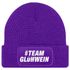 Damen Beanie Strickmütze mit Spruch Team Glühwein Aufdruck Lustig Damenmütze Wintermütze Moonworks®preview