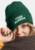 Damen Beanie Strickmütze mit Spruch Team Glühwein Aufdruck Lustig Damenmütze Wintermütze Moonworks®preview