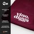 Damen Beanie Strickmütze mit Spruch Vino Digga Aufdruck Lustig Damenmütze Geschenkidee Weintrinker Moonworks®preview