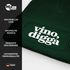 Damen Beanie Strickmütze mit Spruch Vino Digga Aufdruck Lustig Damenmütze Geschenkidee Weintrinker Moonworks®preview