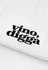 Damen Beanie Strickmütze mit Spruch Vino Digga Aufdruck Lustig Damenmütze Geschenkidee Weintrinker Moonworks®preview