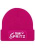 Damen Beanie Team Spritz Strickmütze mit Spruch Party JGA Aufdruck Lustig Damenmütze Herbst Winter Moonworks®preview