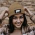 Damen Beanie Wintermütze mit Patch Bär Lineart Polygon Natur Outdoor Aufdruck Print Strickmütze Neverless®preview