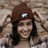 Damen Beanie Wintermütze mit Patch Bär Lineart Polygon Natur Outdoor Aufdruck Print Strickmütze Neverless®preview